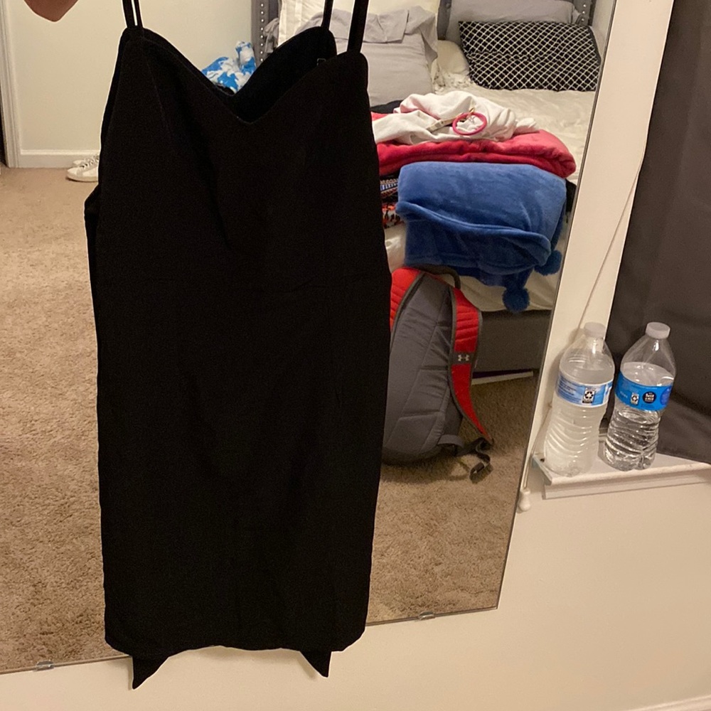 Hello Molly Black Dress with tie back